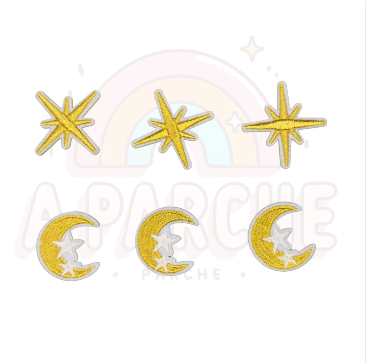 Luna y estrellas