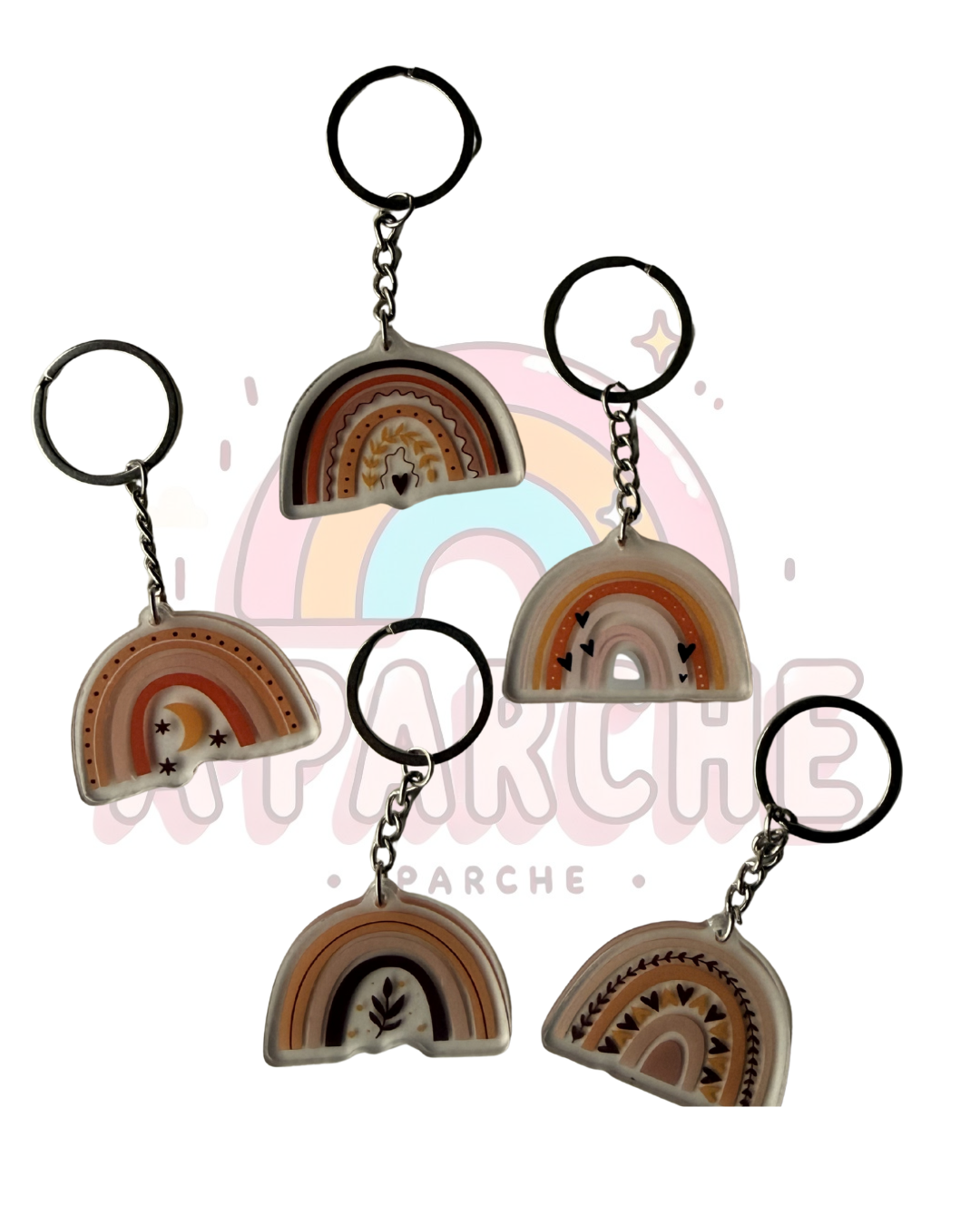Llaveros arcoíris 🌈