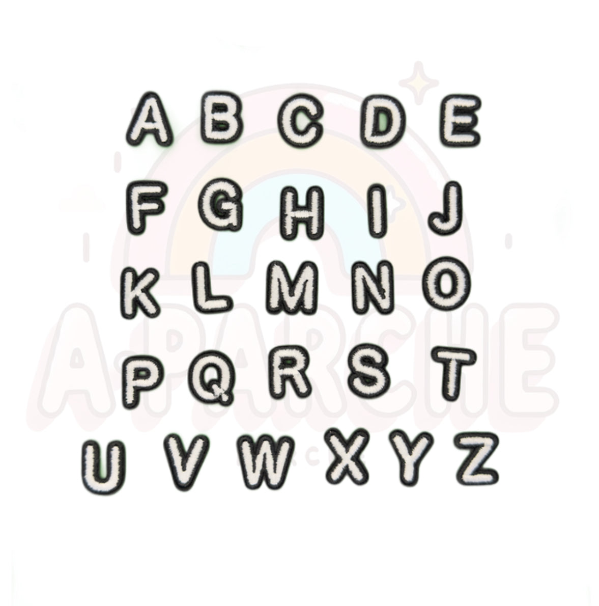 Letras blanco y negro