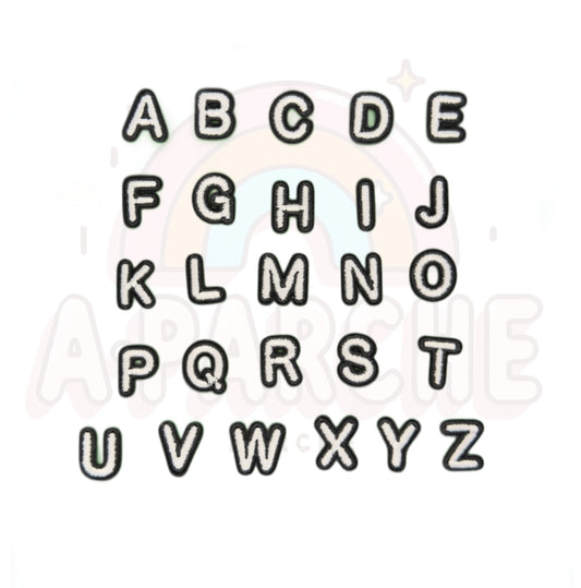 Letras blanco y negro