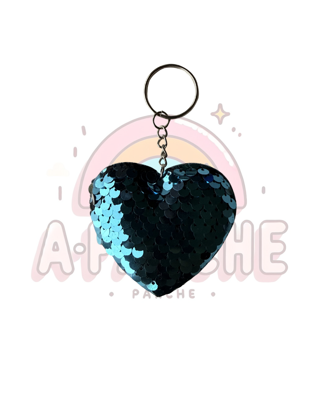 Llaveros Corazón lentejuelas