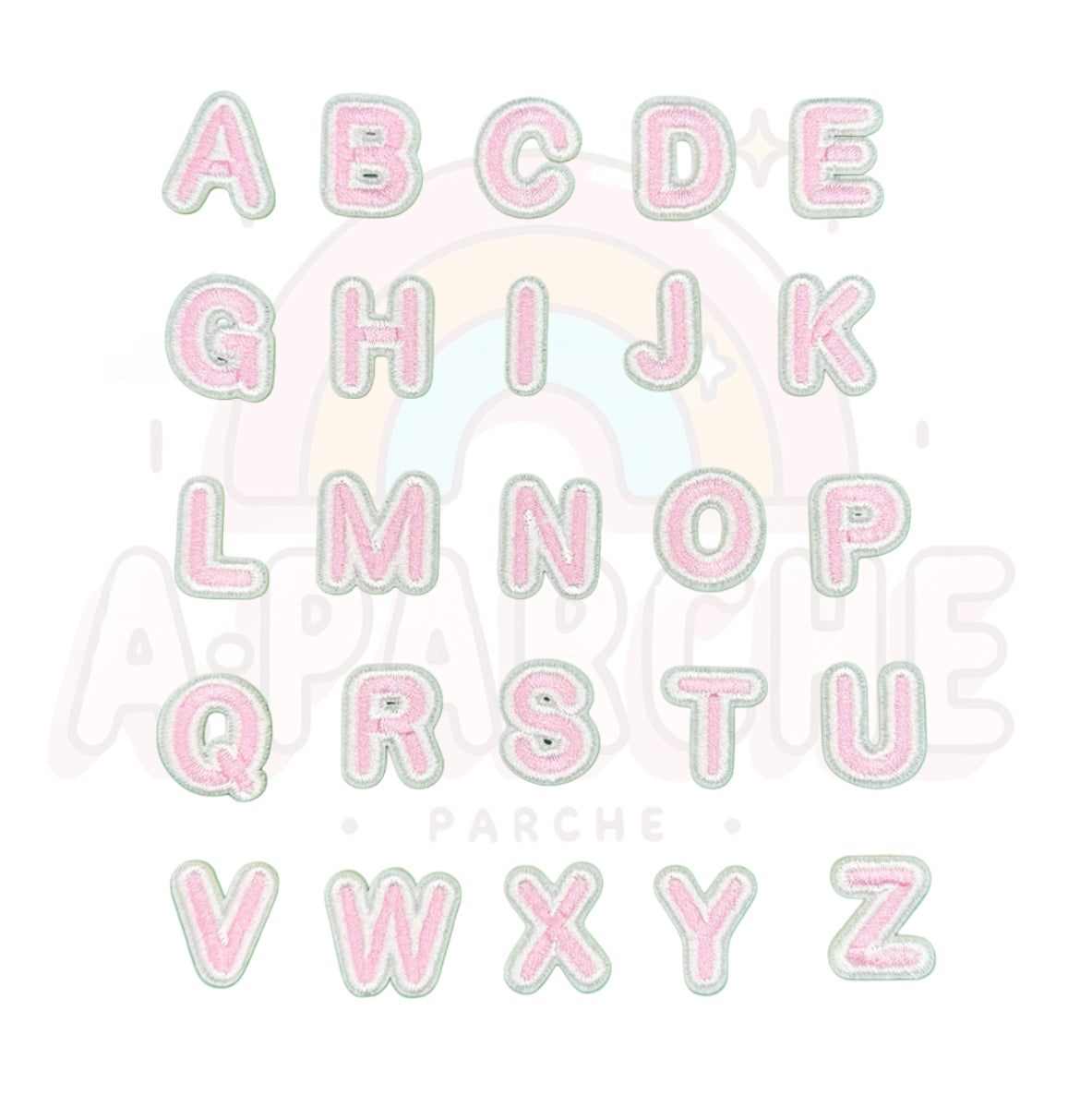 Letras rosadas
