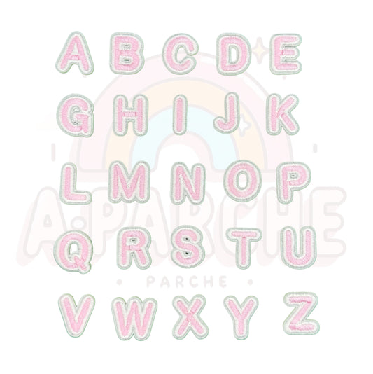 Letras rosadas