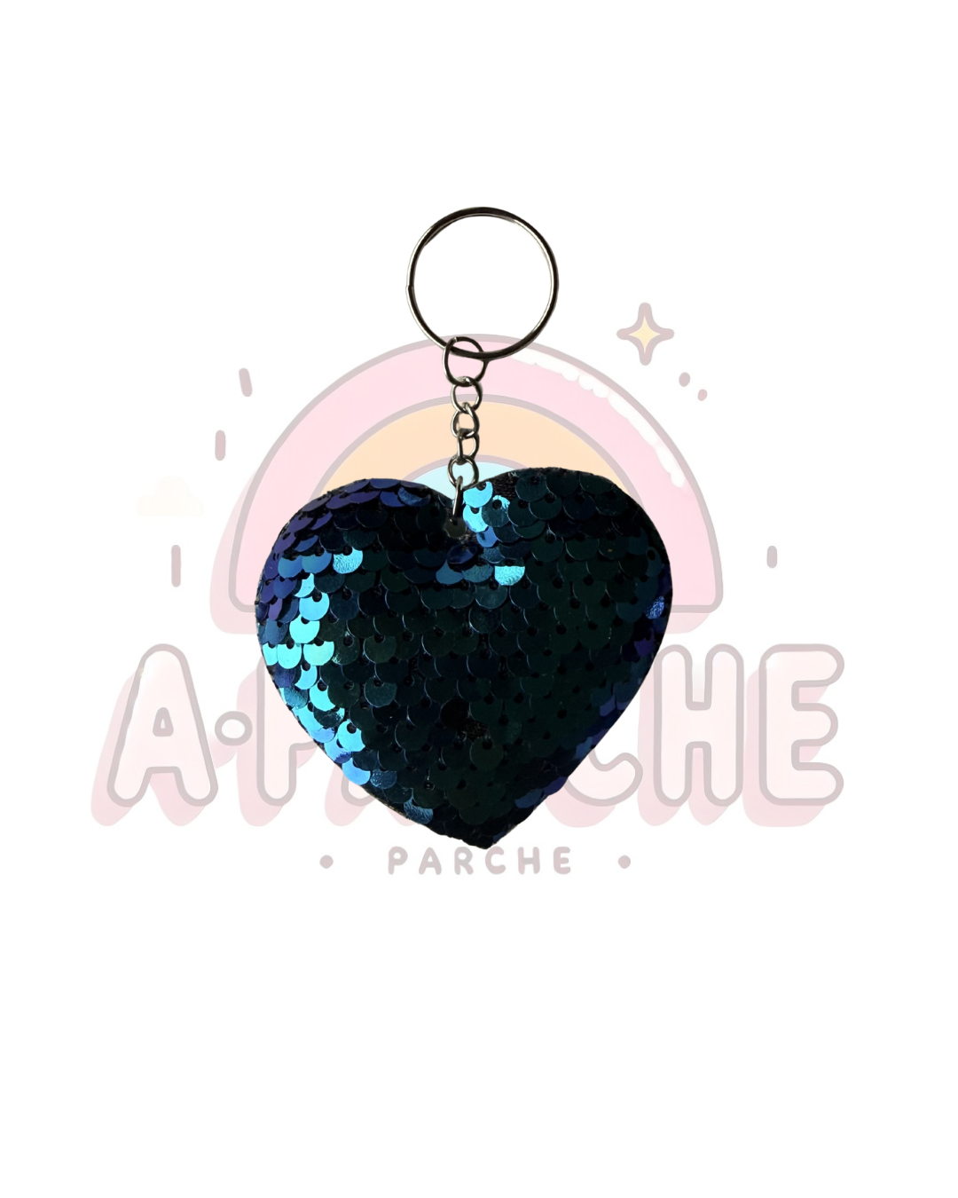 Llaveros Corazón lentejuelas